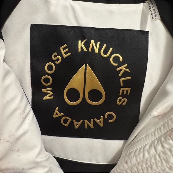 Moose Knuckles Gold Cambria shearling puffer coat - Picture 11 of 13